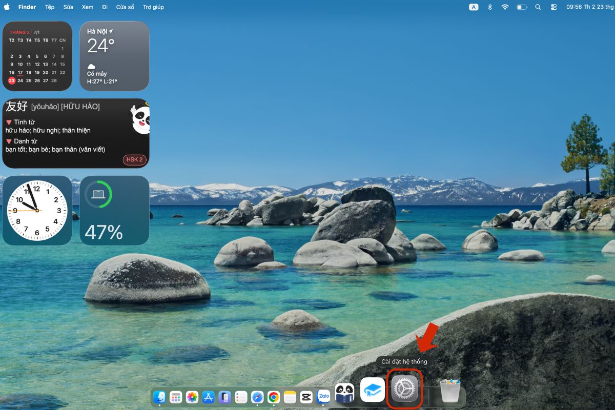 Cài đặt trên Mac OS bước 1